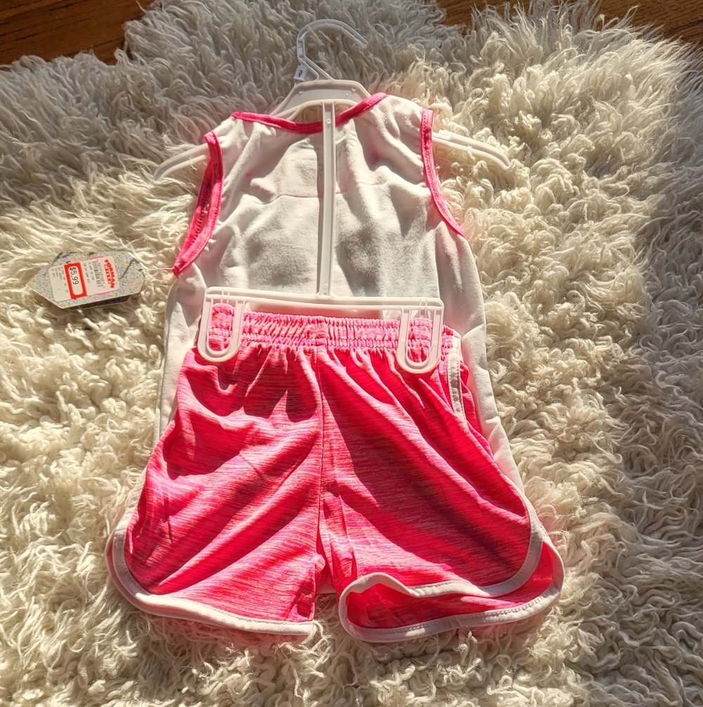 Kids Love Tank Top - White and Pink - Picture 3 of 3